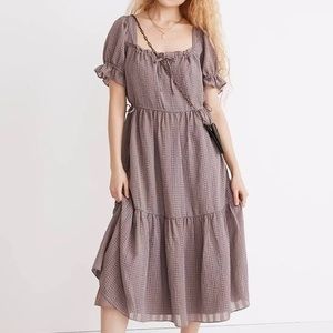Madewell Puff Sleeve Midi dress